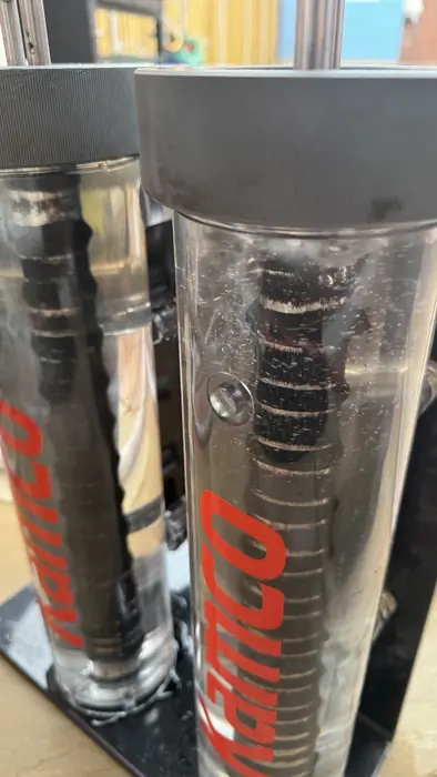 High grade magnetic filter capturing dirt